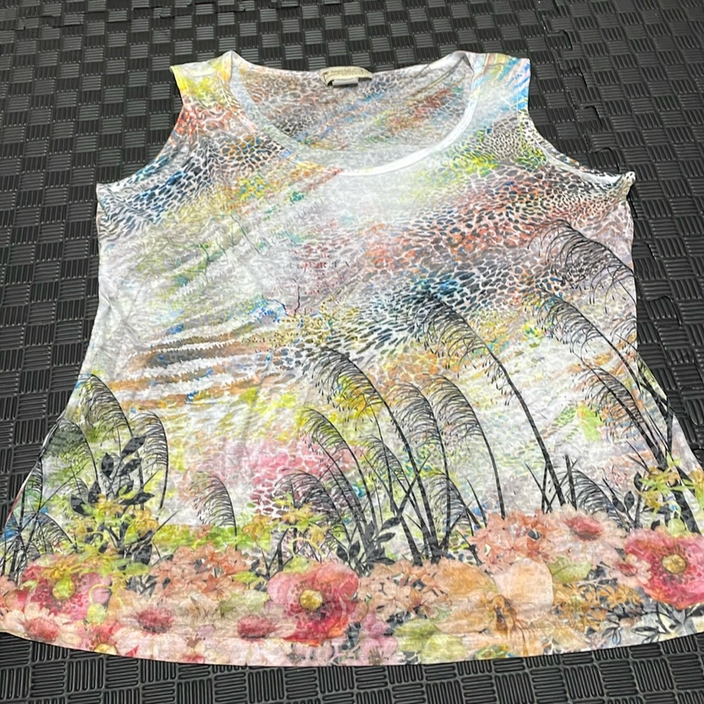 Impulse California size medium tropical sleeveless shirt - Picture 1 of 7